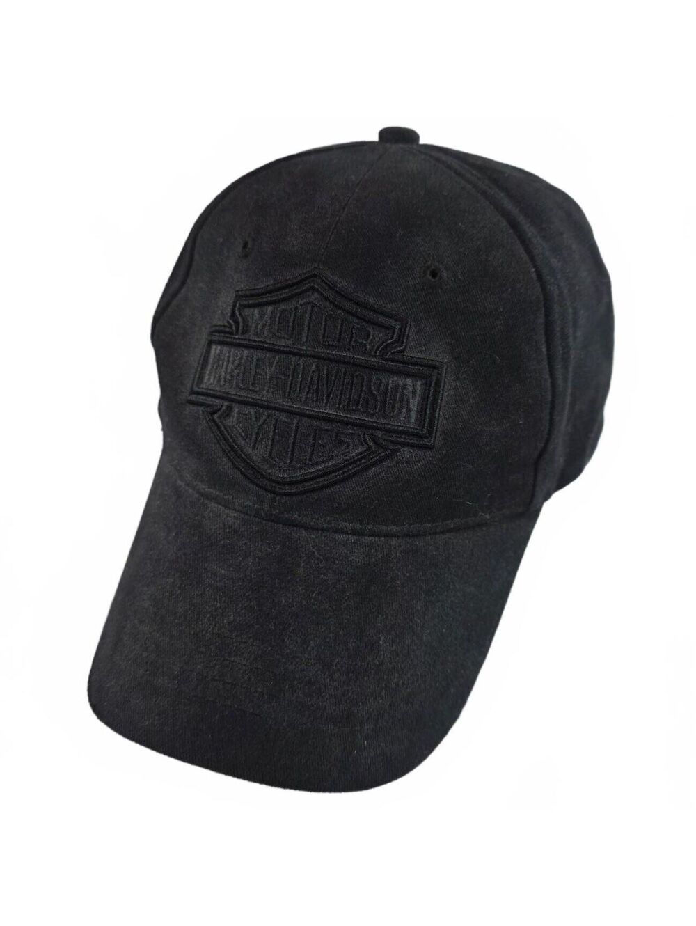 Harley-Davidson Black Cotton Baseball Cap One Size Adjustable Streetwear NWOT
